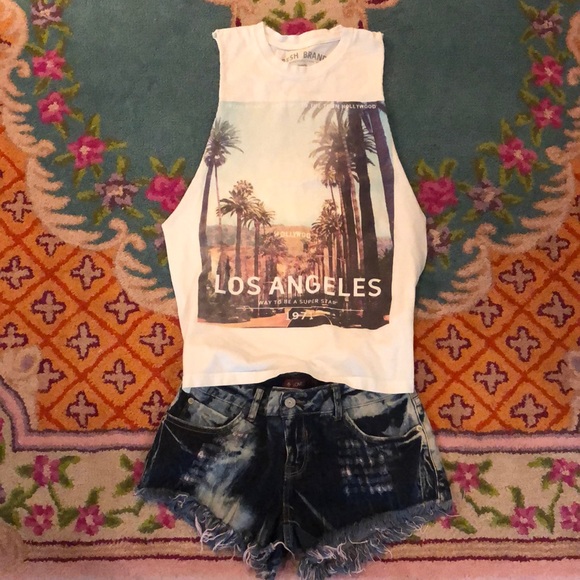 Fresh Brand Cutoff Los Angeles Tank top - Picture 1 of 1
